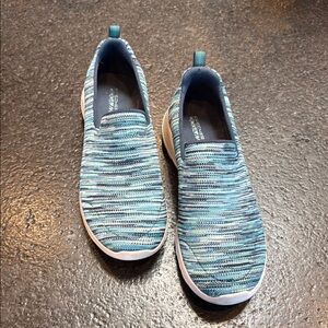 Skechers Goga Max Gen 5 Multitone Blue Slip-On Shoes